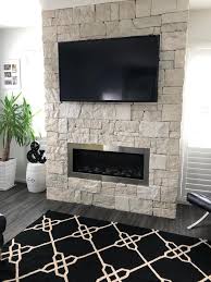 Dry Stack Limestone Fireplace Veneer