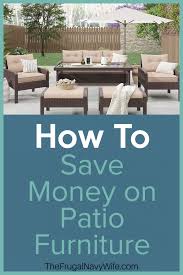 How To Save Money On Patio Furniture