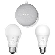Google Home Mini Smart Light Starter Kit Additional Ge C Life Smart Bulb