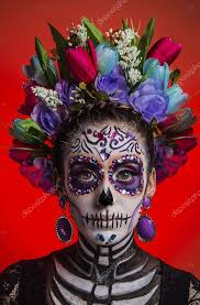 catrina day of the dead in mexico stock