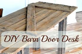 Keep in mind that light the barn door should be wide enough to completely cover the doorway with an inch or two of. Diy Barn Door Desk