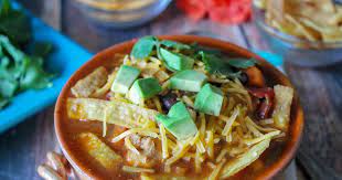 Spicy Chicken Tortilla Souprobynne Recipe Just A Pinch Recipes gambar png