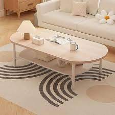 Oval Coffee Table Wooden Coffee Table