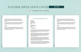 teacher cover letter template in google