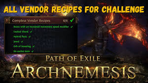 poe vendor recipes boots with movement