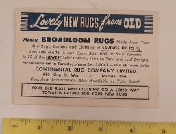 rare toronto continental rug co