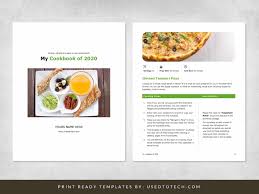 simple recipe ebook template in