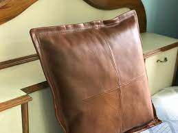 Genuine Leather Cushion Cover
