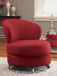 Contemporary Red Swivel Chair Lounge