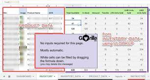 Tracking inventory by using excel can be as simple or as complicated as you want. Amazon Inventory Management System Using Google Sheets Or Excel Spreadsheet Template Included Gorilla Roi