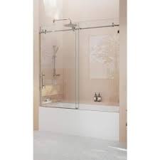 frameless bath tub sliding shower door
