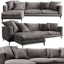boconcept fargo chaise lounge 3d model