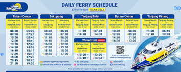 singapore batam ferry schedule batam