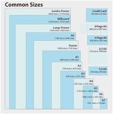 Paper Sizes Chart Us Admirable 13 Best S Of A4 Printer Size