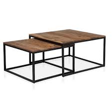 Add to cart show details. 2pc Fondaine Nesting Coffee Table Set Natural Oak Homes Inside Out Target