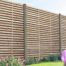 Double Slatted Fence Panel 6ft Grattan