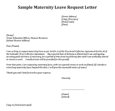 sle maternity leave letter templates
