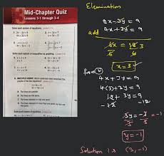 Mid Ghapter Quiz Lessons 3 1 Through 3