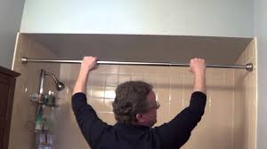 Remove the old shower curtain rod from the end brackets that secure it to the walls. Shower Rod Installation Tension Shower Rods Youtube