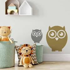 Owl One Colour Wall Sticker Wall