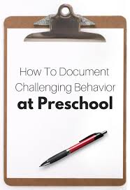 How To Document Challenging Behavior At Preschool No Time