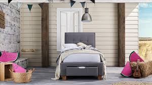 Halo Bed Frame With Storage Light Grey