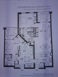 Floor Plan Of 2br Unit Picture Of The Westin Kierland Villas