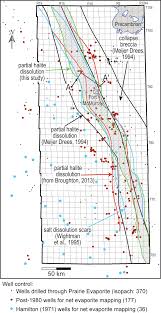 Map Of Well Control Used For 1 Net Evaporite Mineral