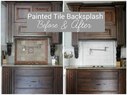 i painted our kitchen tile backsplash