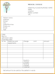 Medical Invoice Template Bill Statement Free Word Gulflifa Co