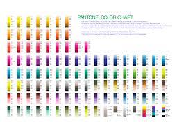 pantone color chart template free