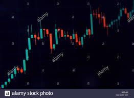 Forex Concept Candlestick Chart Red Green In Financial