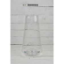 Clear Glass Vase Handmade Mouth Blown