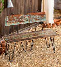 A solid wooden bench, trampoline, and swing are some of the essentials you need to transform your backyard into a little playground for the munchkins. Indoor Outdoor Rustic Metal And Distressed Wood Bench Wind And Weather