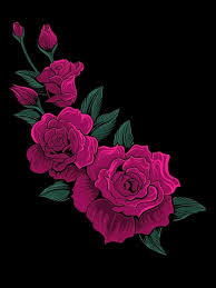 color editable beautiful rose flower