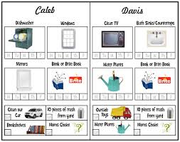 House Cleaning House Cleaning Organization Charts For Kids