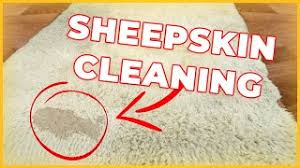 how to wash a sheepskin rug at home