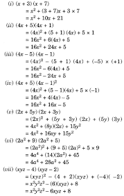 Maths Chapter 9 Algebraic Expressions