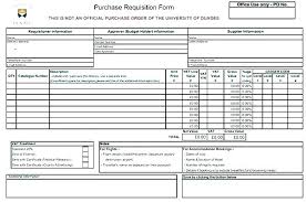 Excel Purchase Requisition Template Jimbutt Info