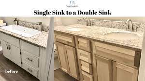 single sink to a double sink