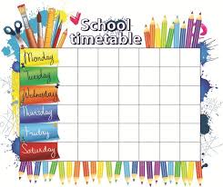 School Timetable School Timetable After School Schedule