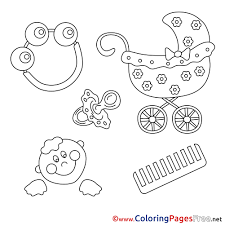 Push pack to pdf button and download pdf coloring book for free. Flowers Rattle Baby Free Printable Coloring Sheets