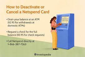 deactivating or canceling a netspend card
