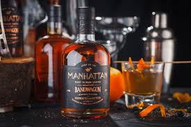 Manhattan Pre Mixed Cocktail Label Design World Brand