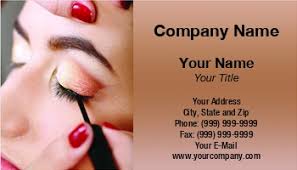 bridal makeup artist business cards