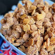 caramel churro chex mix the sweet party