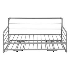 75 In W Silver Twin Daybed With