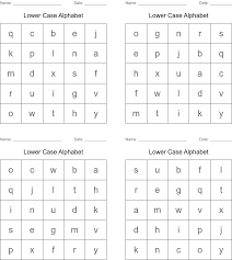 lower case alphabet bingo cards wordmint