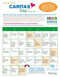 Caritas Day Calendar Flyer 2018 Caritas Family Solutions