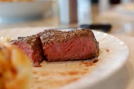 perfect um rare beef ribeye steak
